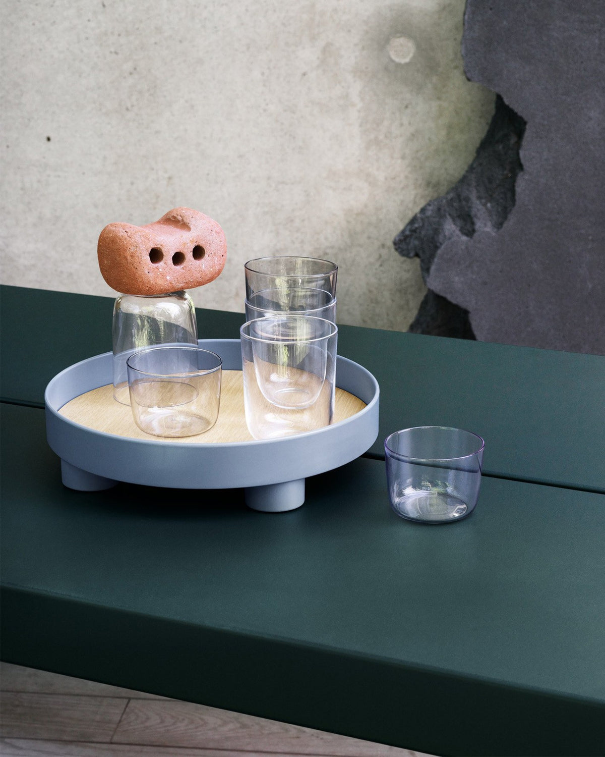 PLATFORM TRAY BLUE GREY