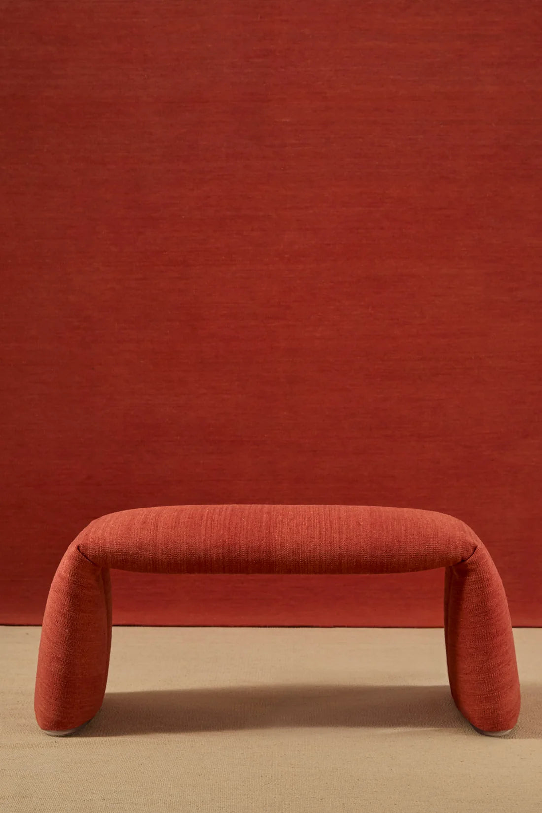 FOLDED BANQUETA M SAFFRON RED