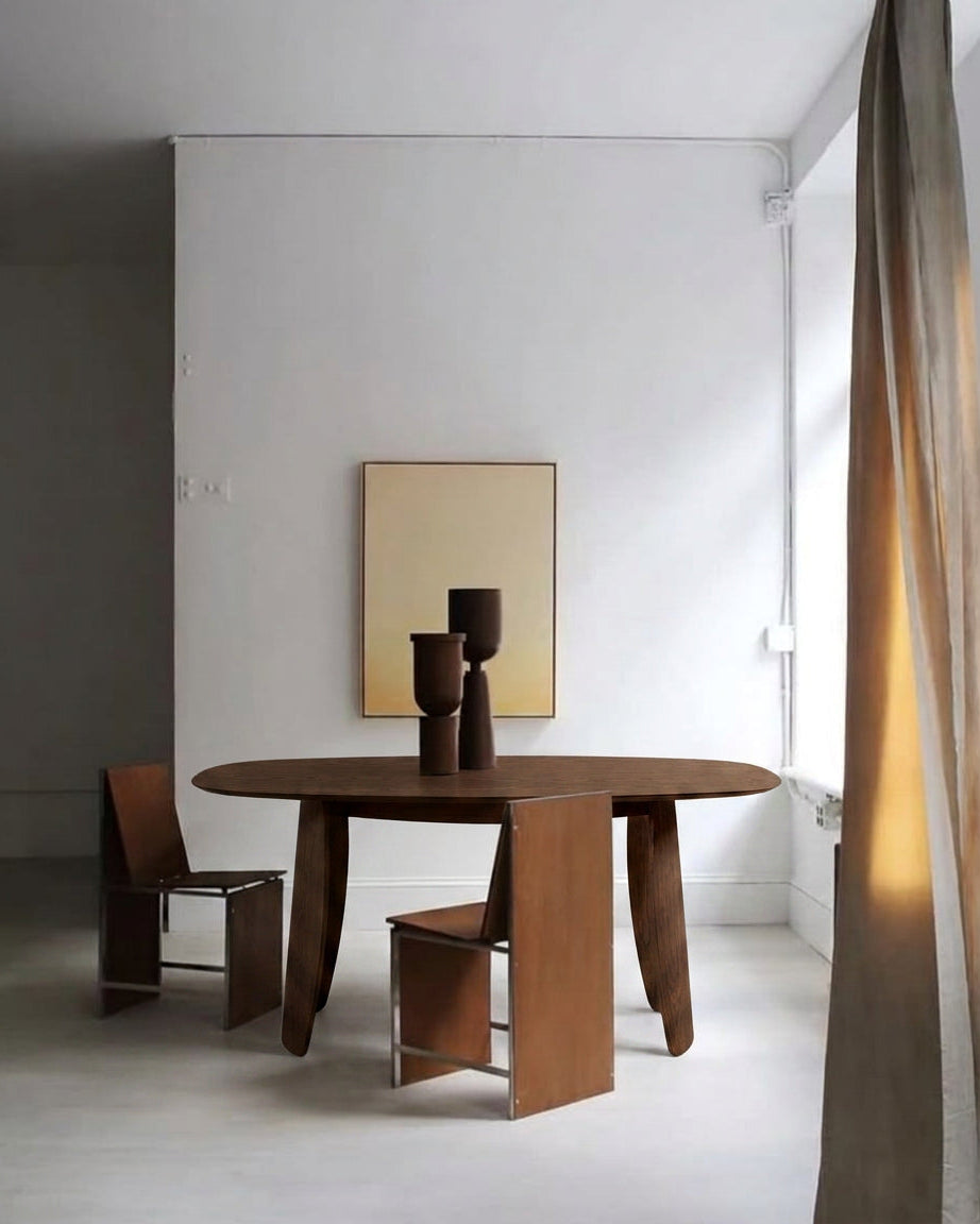 PETAL MESA DE COMEDOR RECTANGULAR NOGAL
