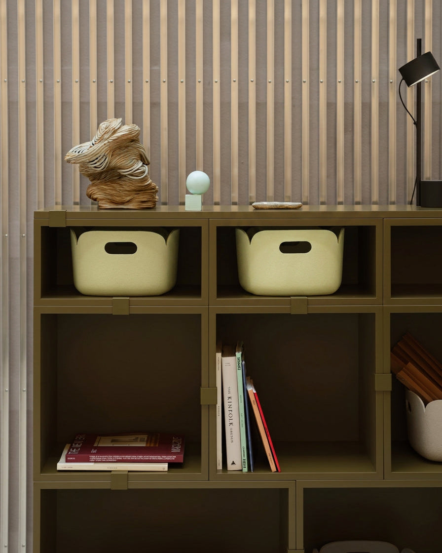 RESTORE BASKET BEIGE GREEN