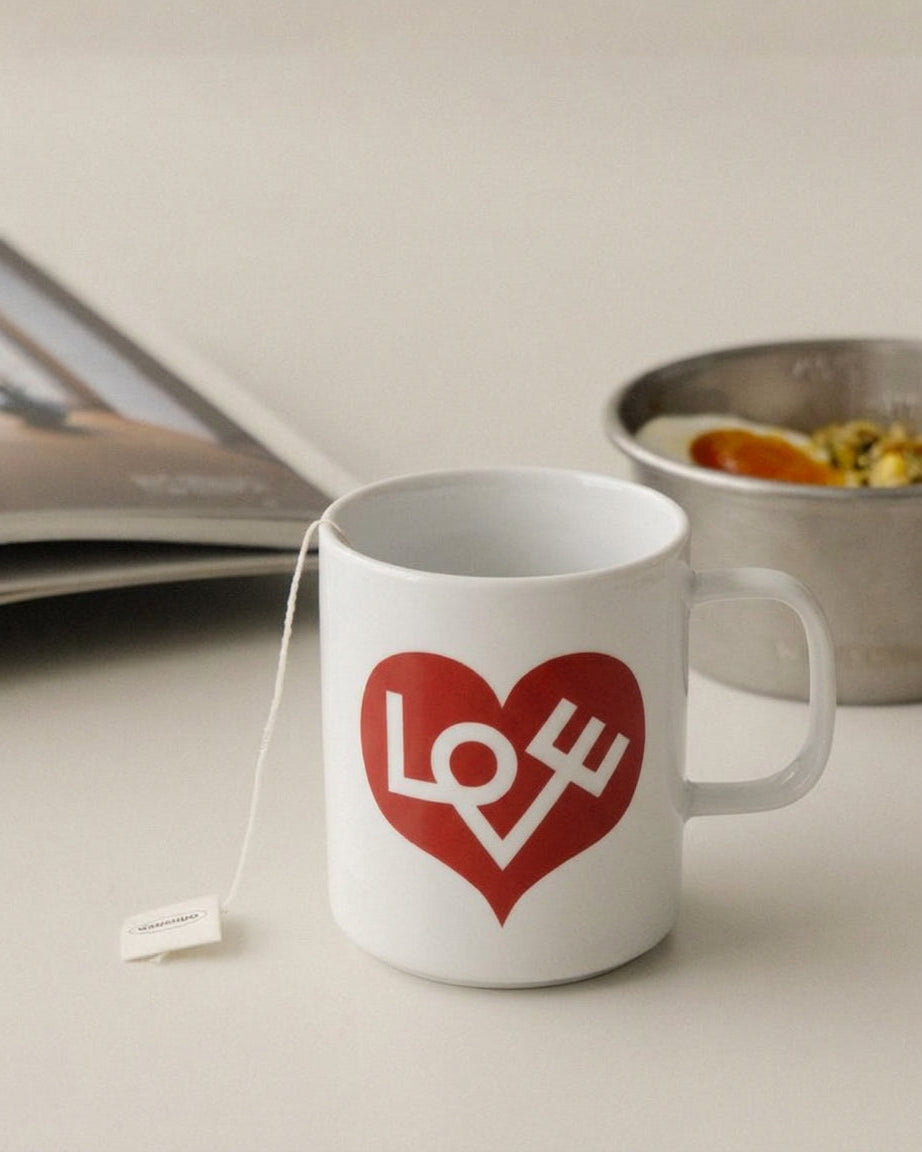 TAZA LOVE HEART, CRIMSON