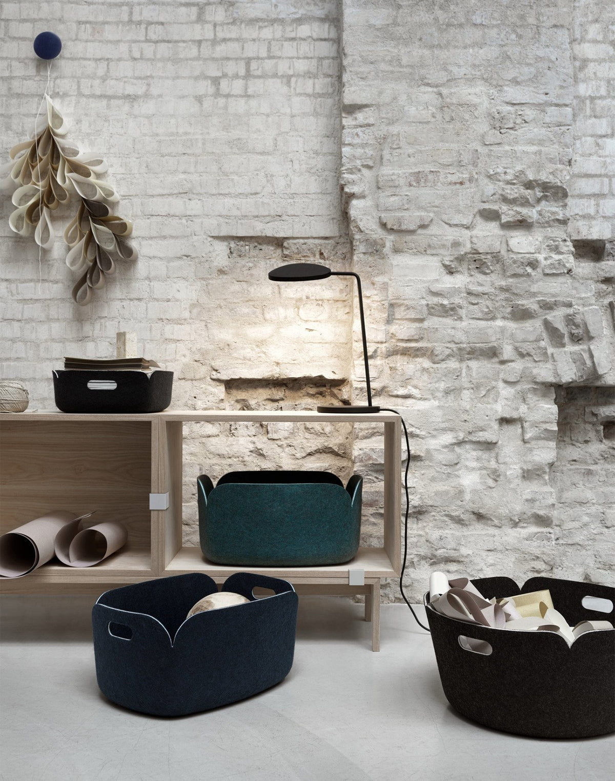 RESTORE BASKET DARK GREEN