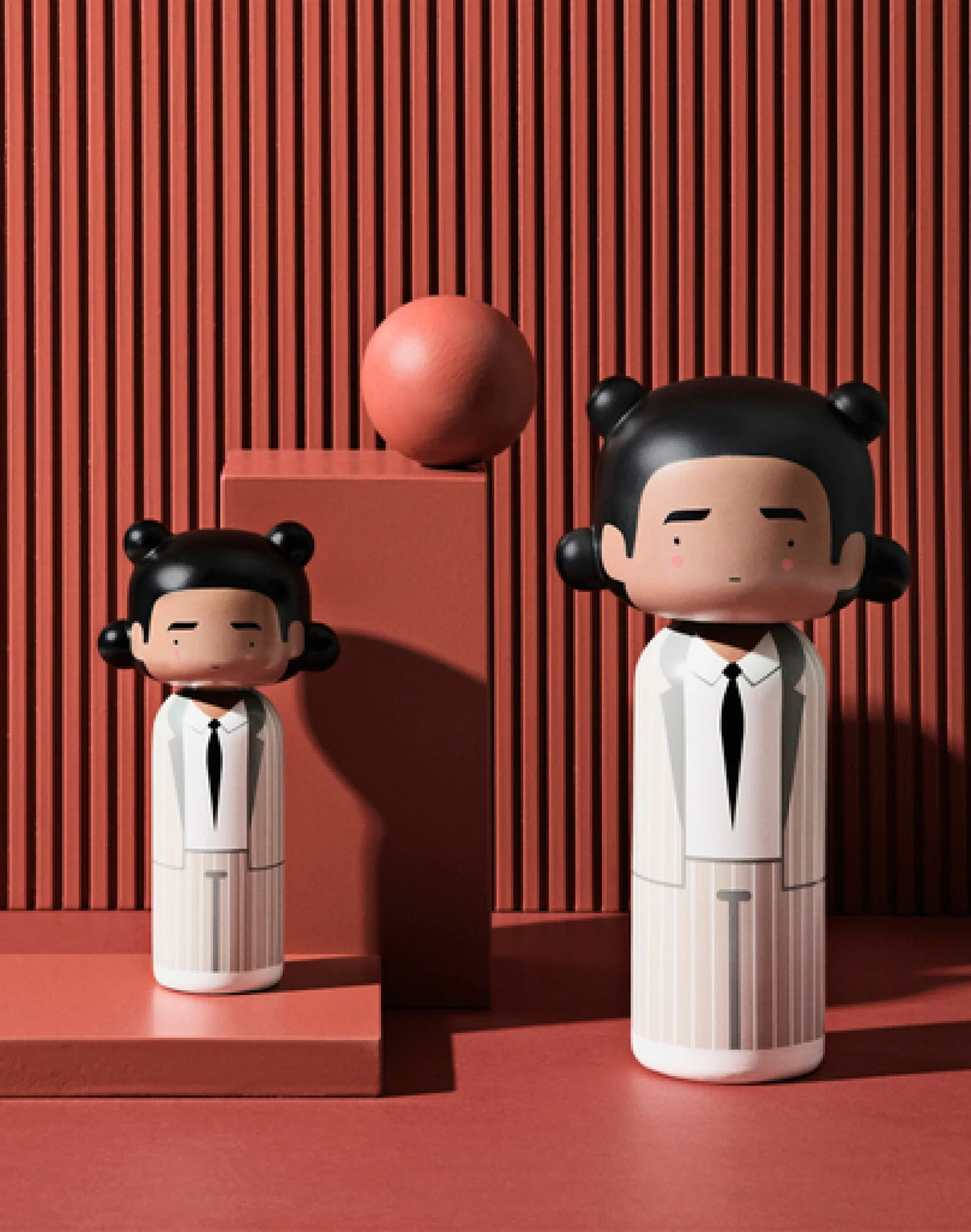 KOKESHI DOLL BASQUIAT THREE—POINT—CROWN