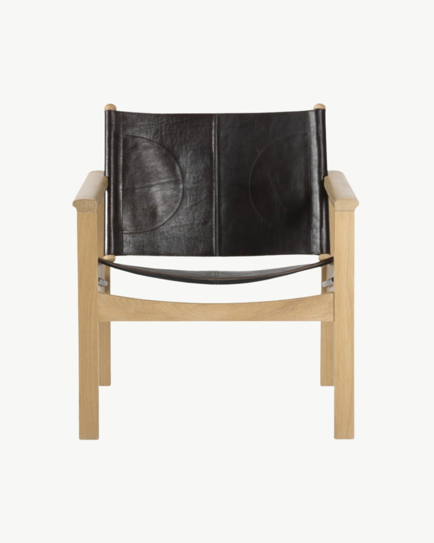 PEGLEV FAUTEUIL BUTACA ROBLE CUERO MACASSAR