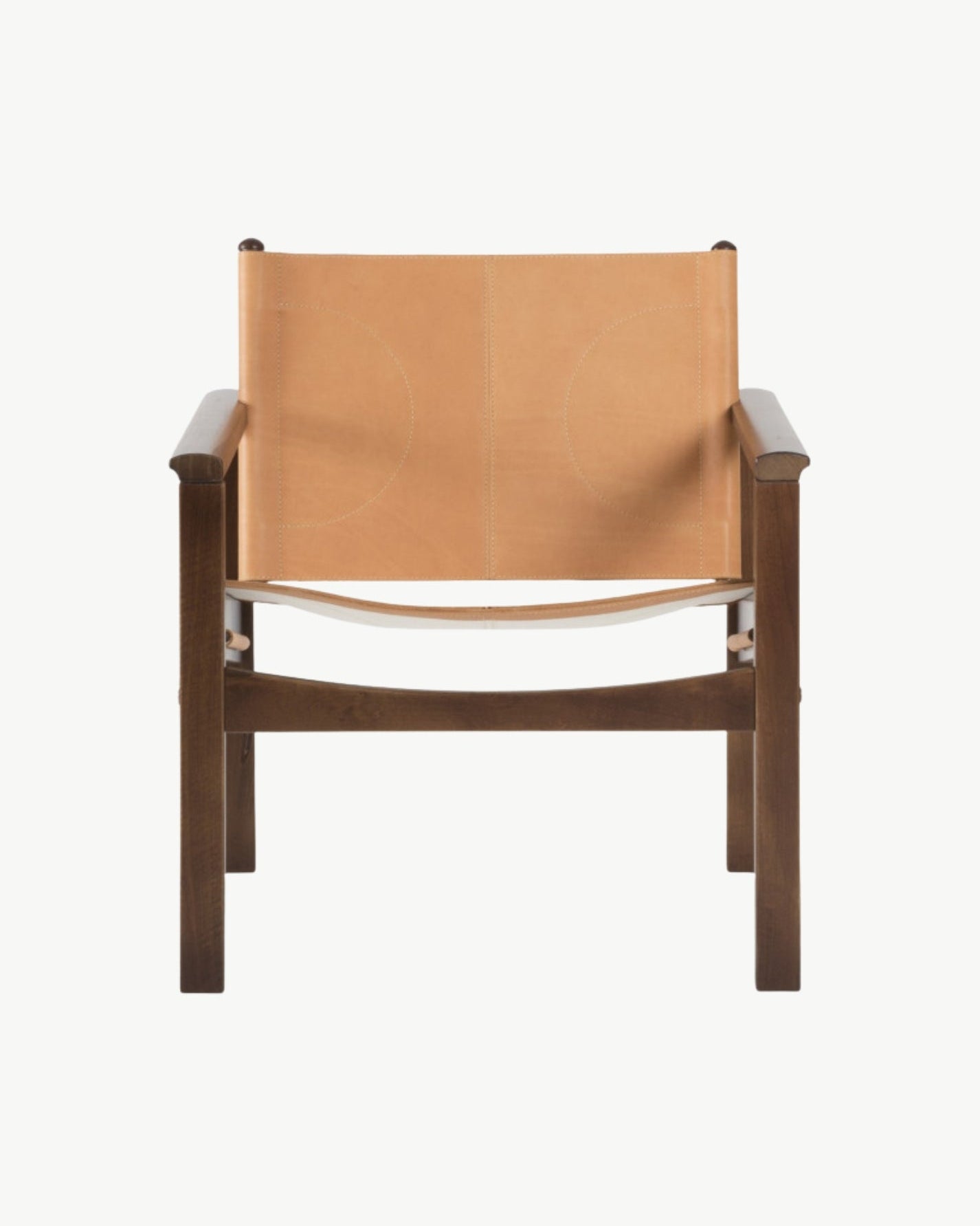 PEGLEV FAUTEUIL BUTACA NOGAL CUERO NATURAL VVN