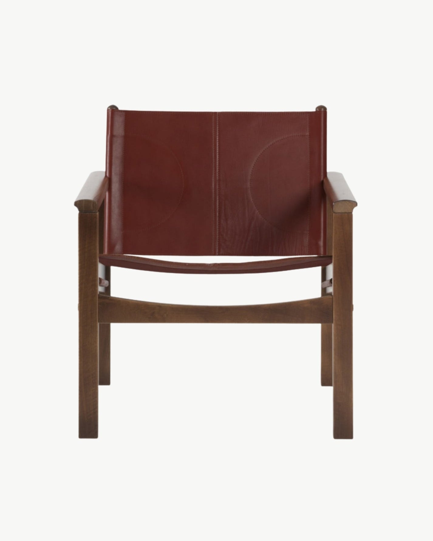 PEGLEV FAUTEUIL BUTACA NOGAL CUERO COGNAC