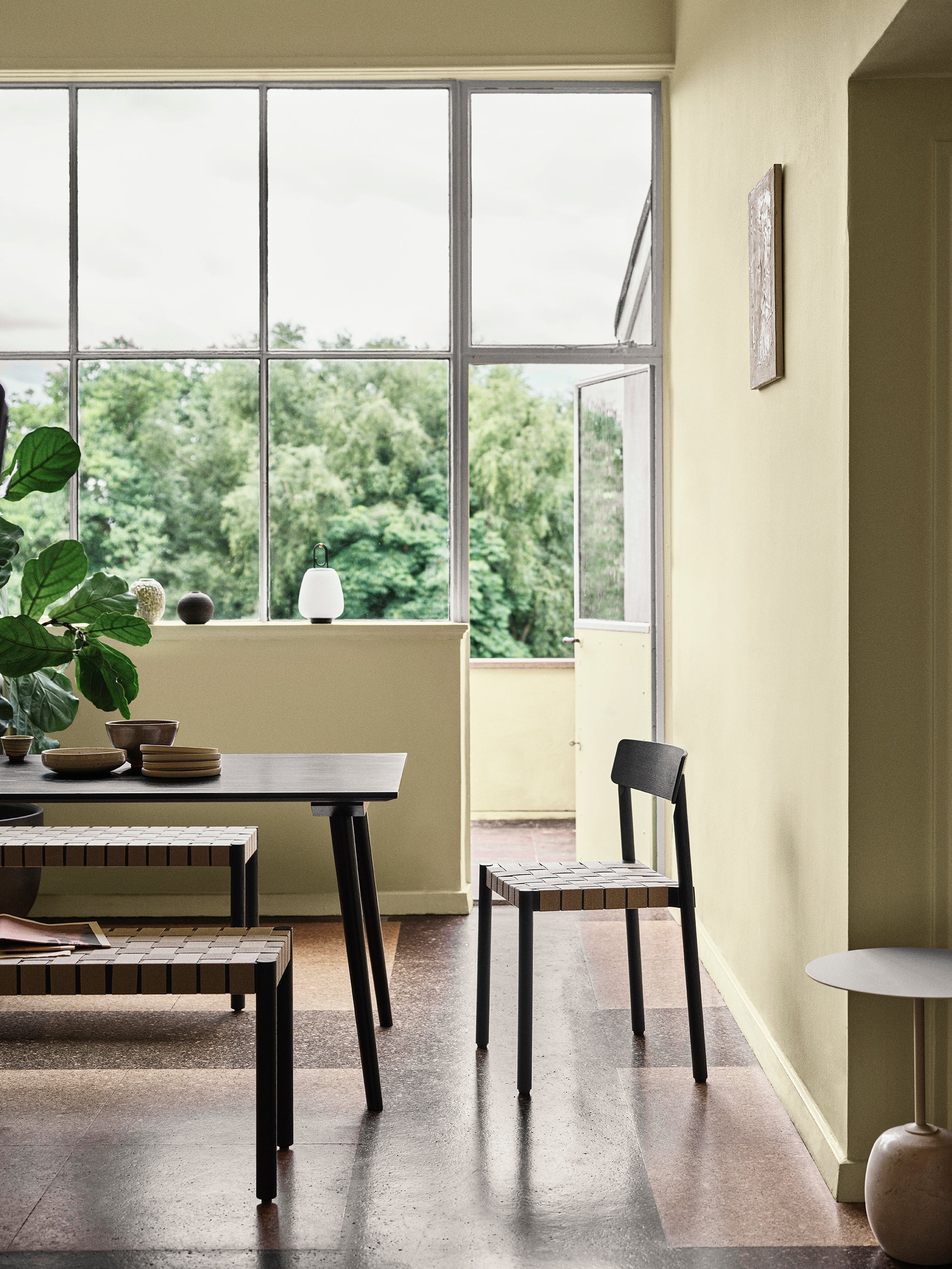 SILLA BETTY TK1 ROBLE ACEITADO CON LINO NATURAL