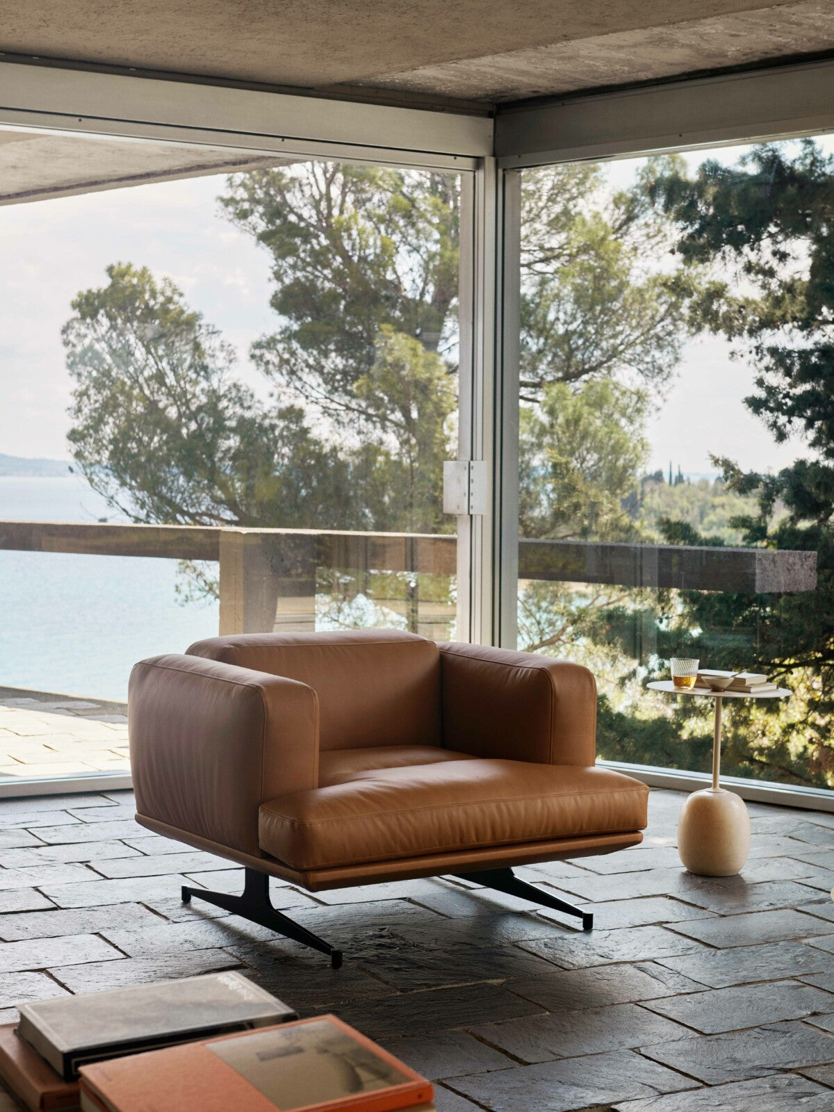 INLAND AV21 SILLÓN CUERO COGNAC