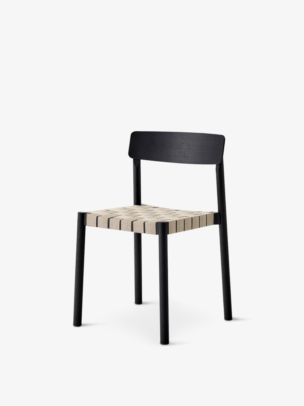 SILLA BETTY TK1 NEGRO CON LINO NATURAL