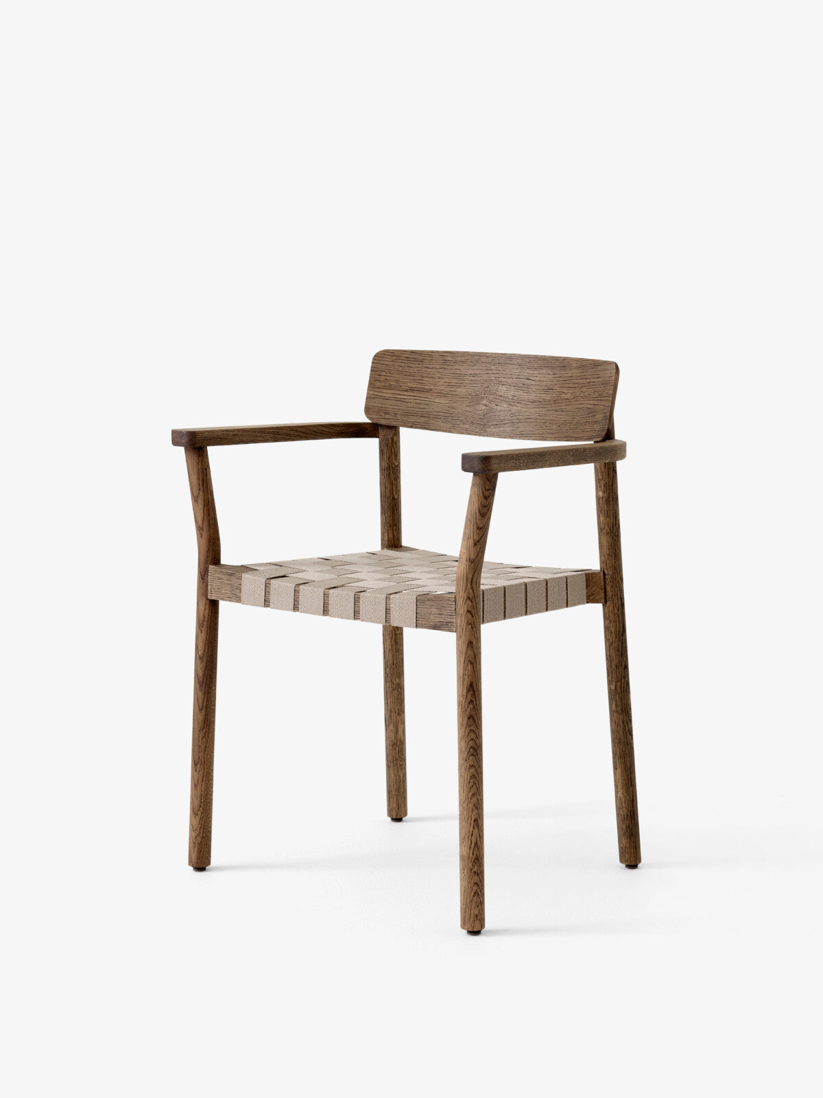 SILLA BETTY TK9 ROBLE AHUMADO CON LINO NATURAL