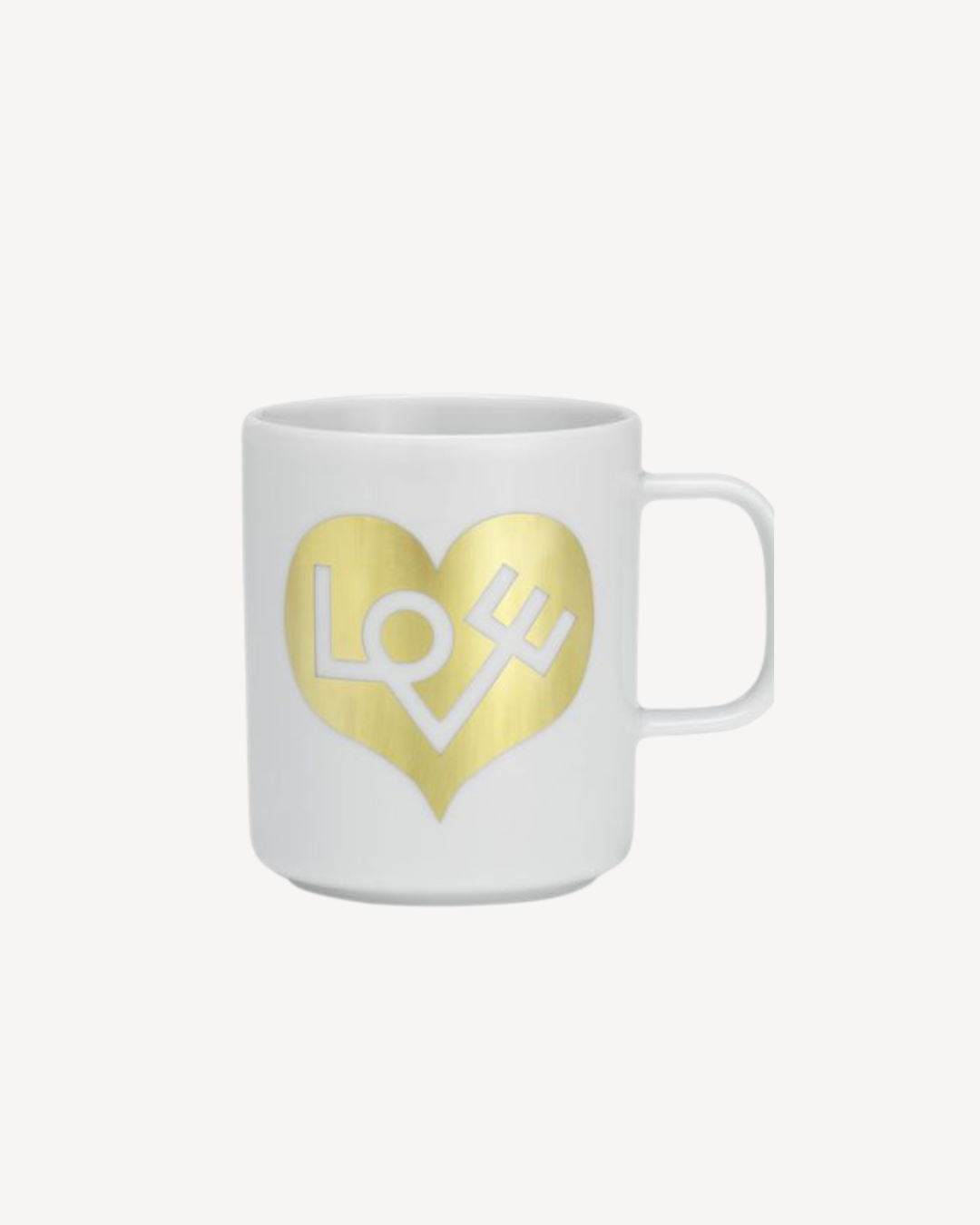 TAZA LOVE HEART, GOLD