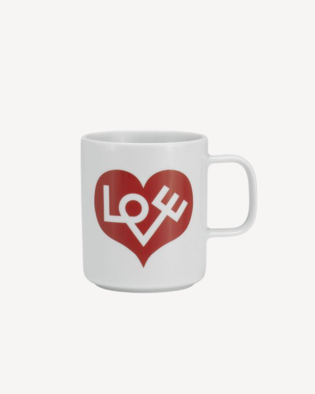 TAZA LOVE HEART, CRIMSON