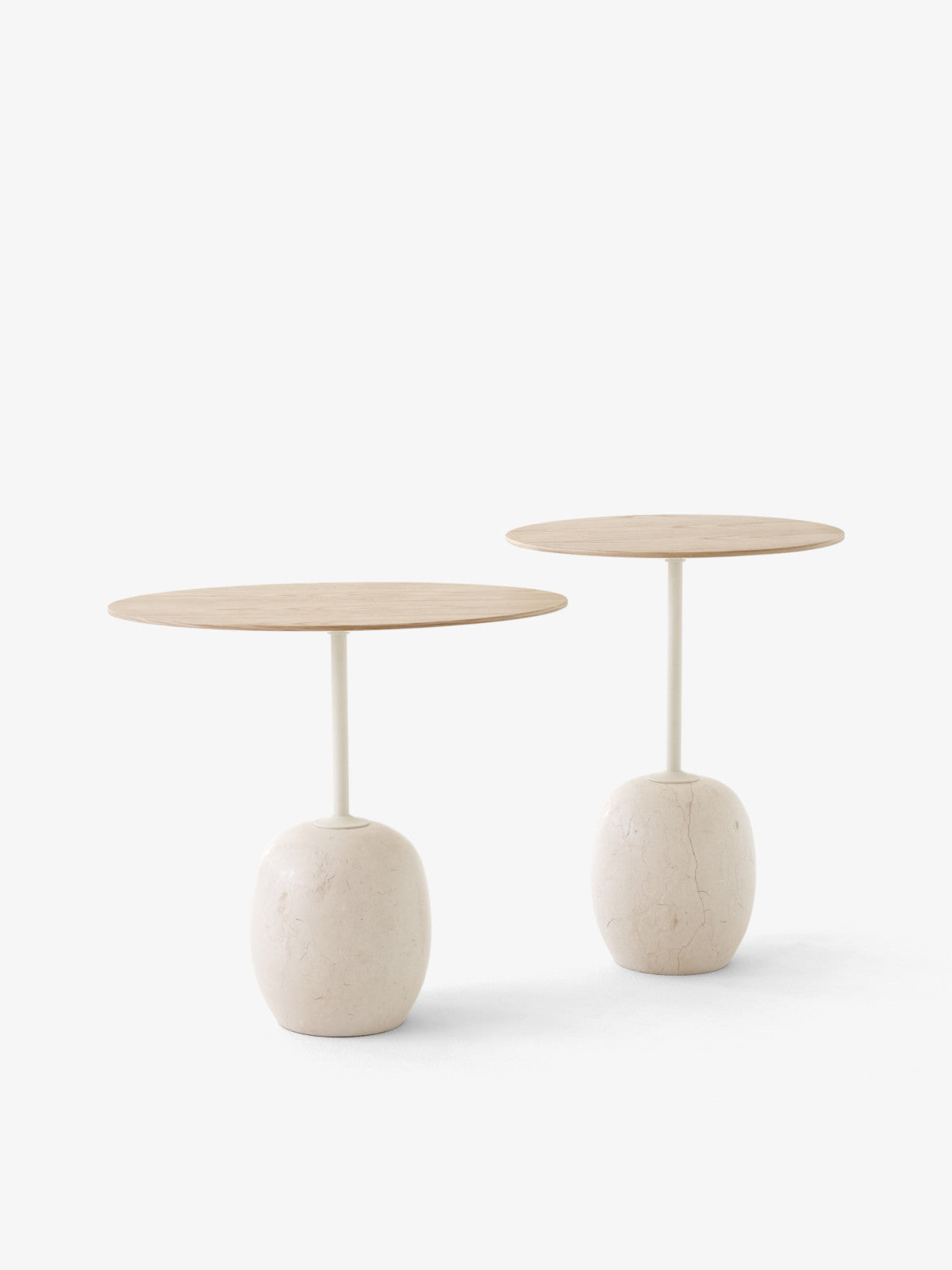 LATO LN9 LACQUERED OAK & CREMA DIVA MARBLE