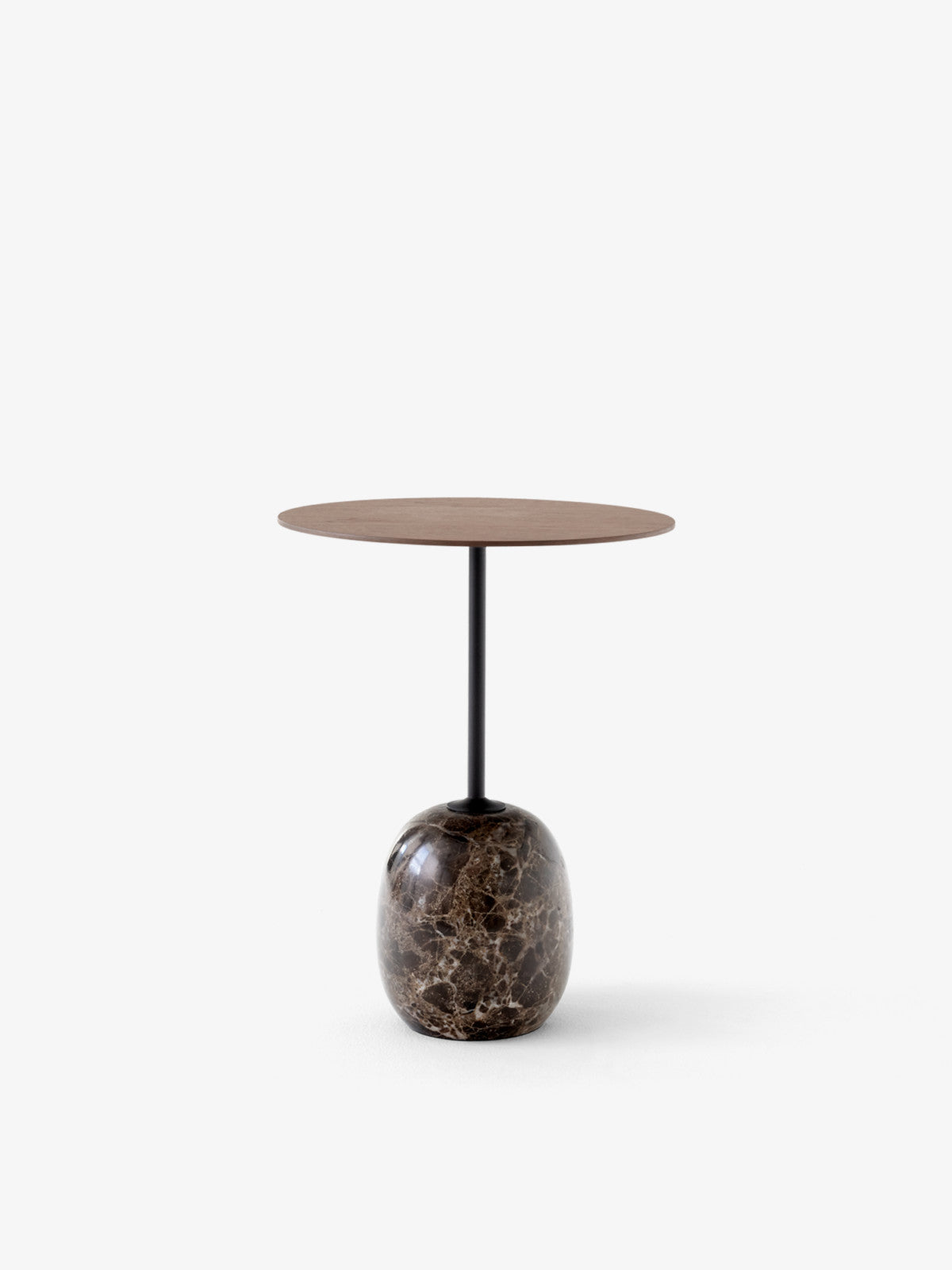 LATO LN8 LACQUERED WALNUT & EMPARADOR MARBLE