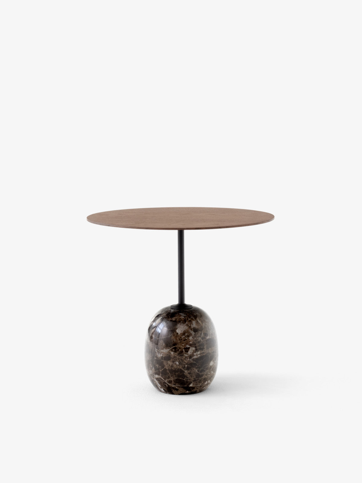 LATO LN9 LACQUERED WALNUT & EMPARADOR MARBLE