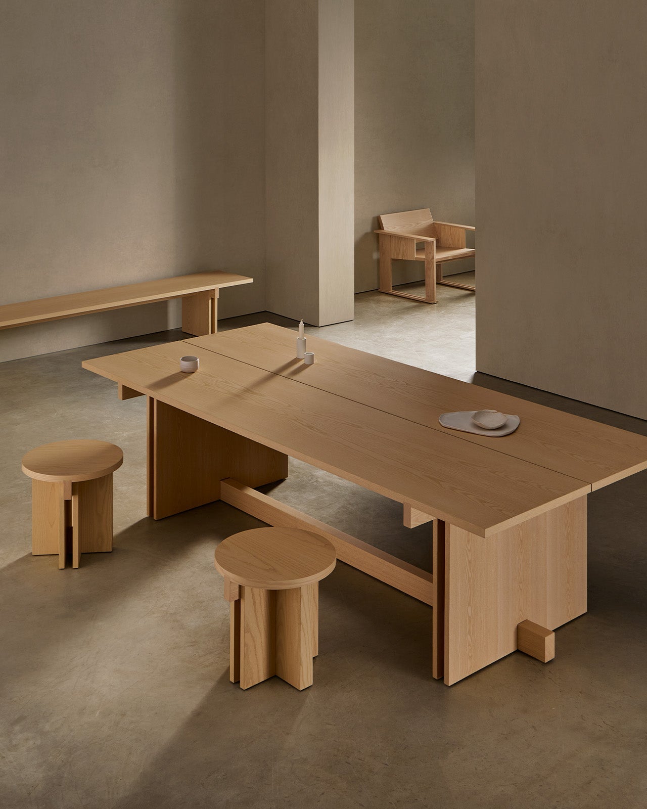 RAK MESA DE COMEDOR FRESNO NATURAL