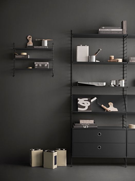 STRING® POCKET GRIS OSCURO