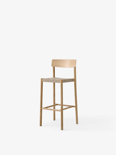 TABURETE BETTY TK15 ROBLE CON TEJIDO NATURAL