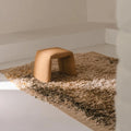FOLDED POUF S CARAMEL