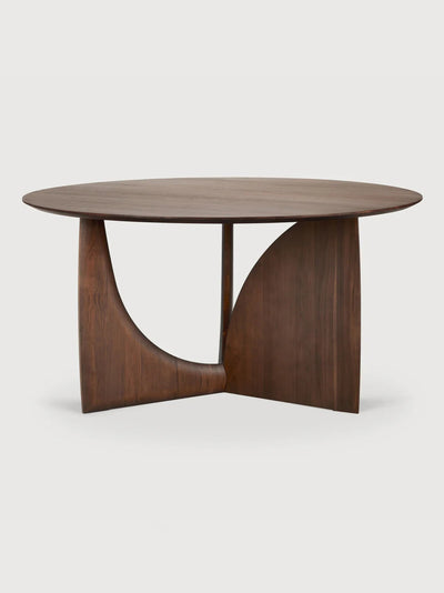 GEOMETRIC MESA DE COMEDOR REDONDA TECA