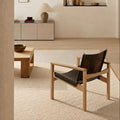PEGLEV FAUTEUIL BUTACA ROBLE CUERO MACASSAR