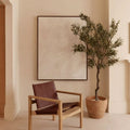 PEGLEV FAUTEUIL BUTACA ROBLE CUERO COGNAC