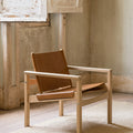 PEGLEV FAUTEUIL BUTACA ROBLE CUERO WHISKY