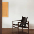 PEGLEV FAUTEUIL BUTACA NOGAL CUERO MACASSAR