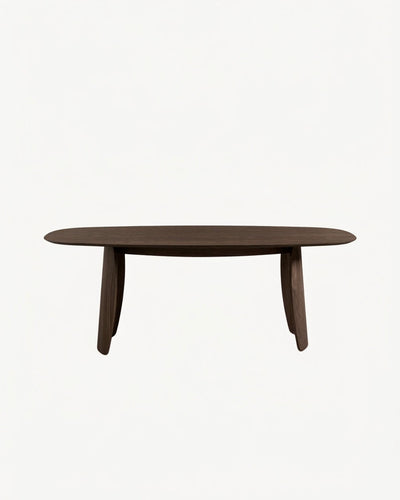 PETAL MESA DE COMEDOR RECTANGULAR GRIS CÁLIDO