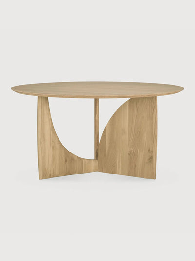 GEOMETRIC MESA DE COMEDOR REDONDA ROBLE