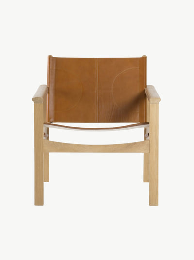 PEGLEV FAUTEUIL BUTACA ROBLE CUERO WHISKY