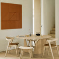 GEOMETRIC MESA DE COMEDOR REDONDA ROBLE