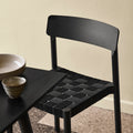 SILLA BETTY TK1 NEGRO CON LINO NEGRO