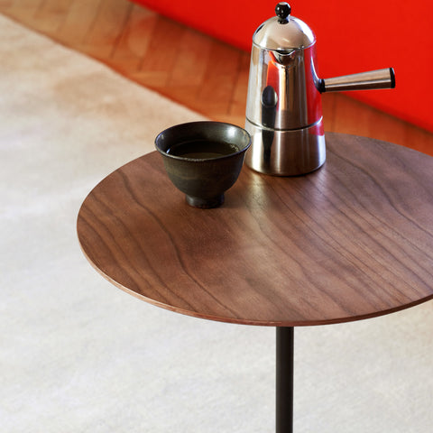 LATO LN8 LACQUERED WALNUT & EMPARADOR MARBLE