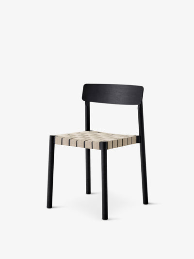 SILLA BETTY TK1 NEGRO CON LINO NATURAL