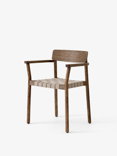 SILLA BETTY TK9 ROBLE AHUMADO CON LINO NATURAL