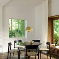 SILLA BETTY TK1 NEGRO CON LINO NATURAL