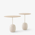 LATO LN9 LACQUERED OAK & CREMA DIVA MARBLE