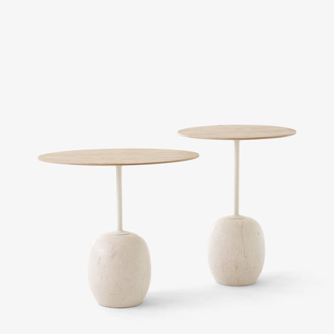 LATO LN9 LACQUERED OAK & CREMA DIVA MARBLE