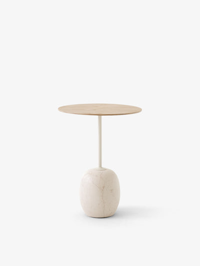 LATO LN8 LACQUERED OAK & CREMA DIVA MARBLE