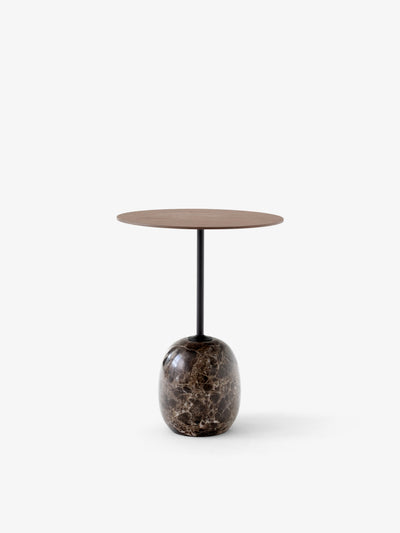 LATO LN8 LACQUERED WALNUT & EMPARADOR MARBLE
