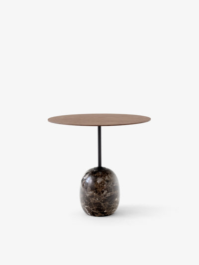 LATO LN9 LACQUERED WALNUT & EMPARADOR MARBLE