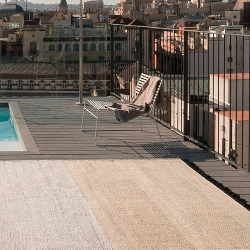 ALFOMBRA TRES OUTDOOR STRIPES NEGRO