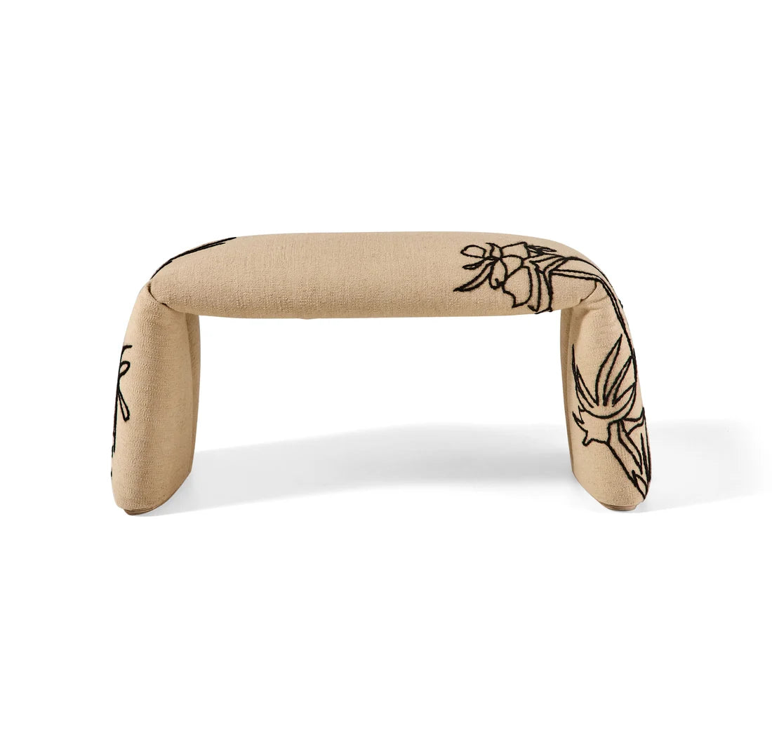 FOLDED BANQUETA M FLOWERS