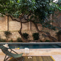 ALFOMBRA TRES TEXTURE OUTDOOR MOSTAZA