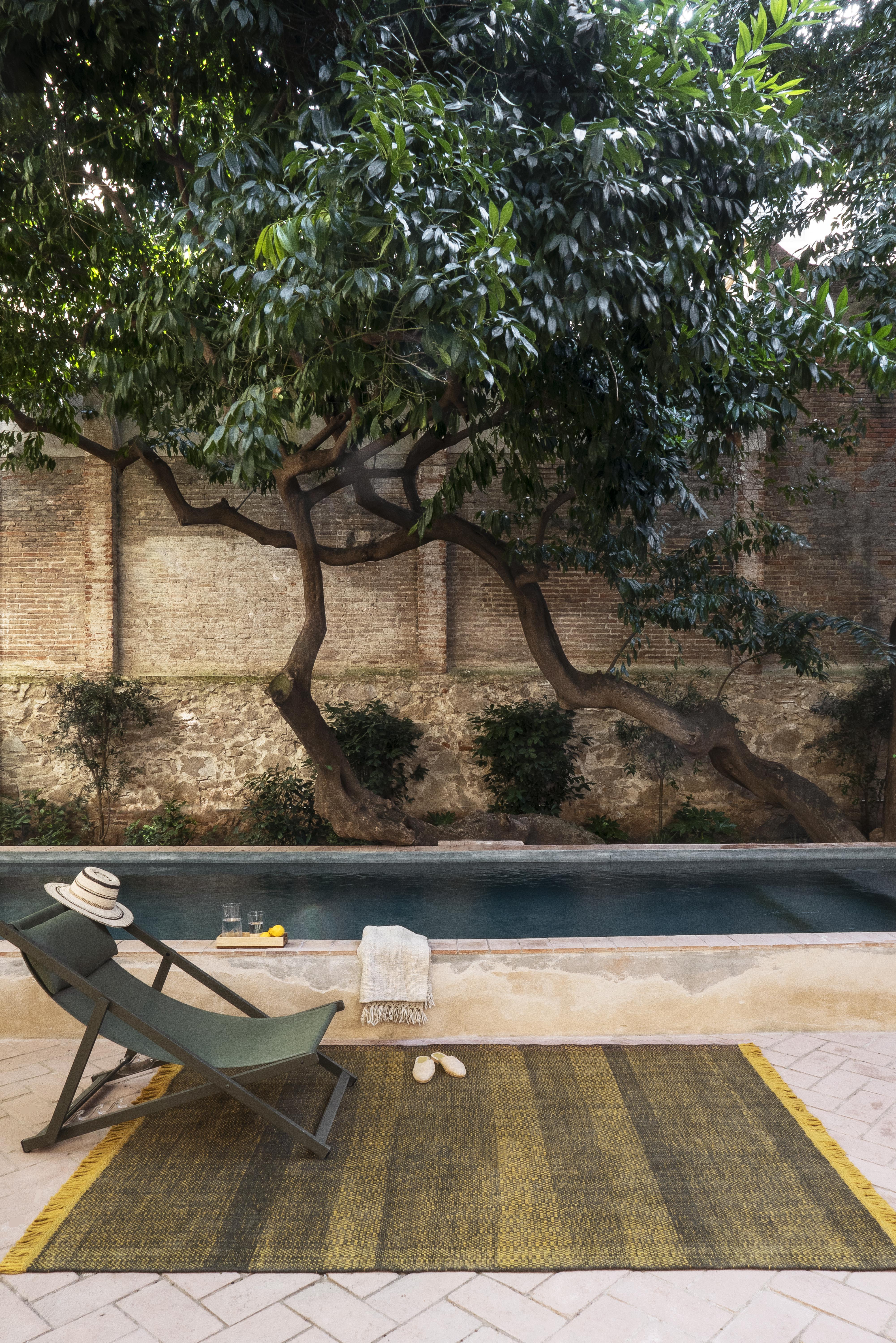ALFOMBRA TRES TEXTURE OUTDOOR MOSTAZA